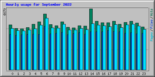 Hourly usage for September 2022