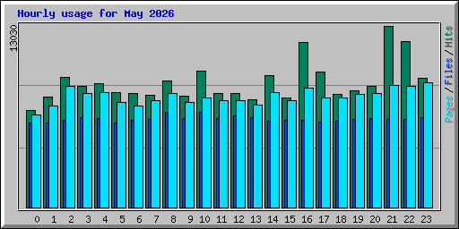 Hourly usage for May 2026